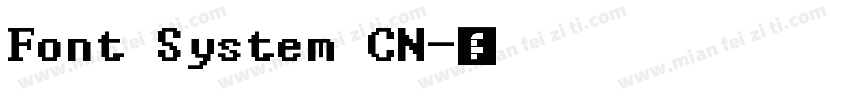 Font System CN字体转换